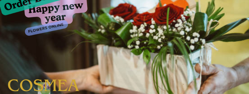 Beautiful Happy New Year flowers